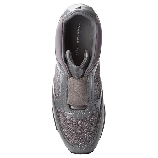 Tommy hilfiger elastic wedge sneaker store