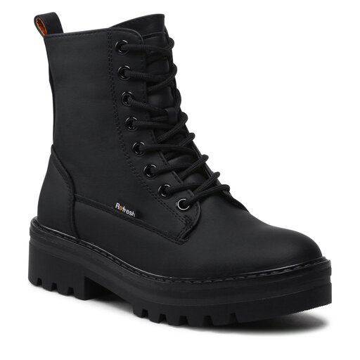 Botines Refresh 171132 Para Niñas - Negro - Sintético - Cremallera - Suela De Caucho