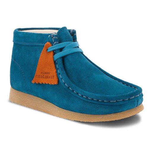 Wallabee boot teal suede Clearance