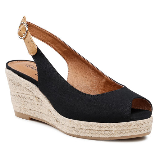 Espadrilles 5-29600-26 Schwarz