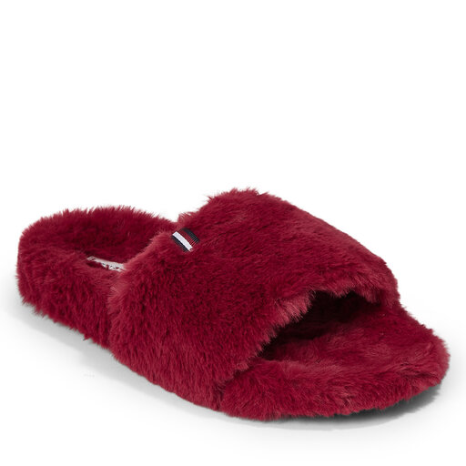 Hausschuhe Tommy Hilfiger Fur Home Slipper Slide FW0FW07663 Rot eschuhe
