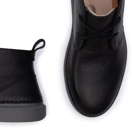 Botki Clarks Hale Lo. 261409604 Black Leather eobuwie .pl
