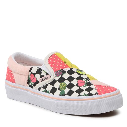 Vans multi discount color slip ons