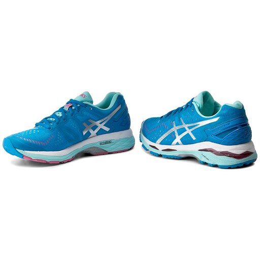 Asics gel kayano deals 23 diva blue/silver/aqua splash