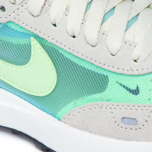 nike waffle one bleached aqua