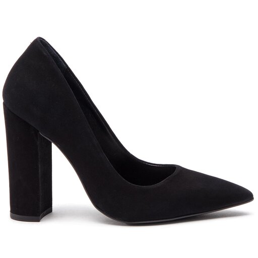 L gskor Steve Madden Prance Heel SM11000320 03003 014 Black Nubuck