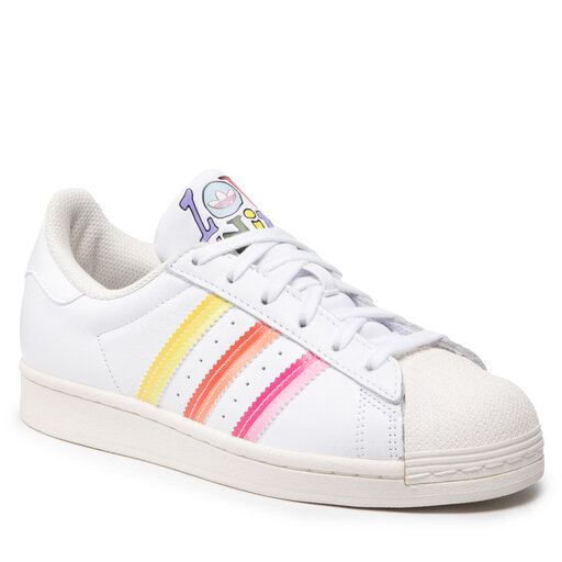 Adidas Schuhe Adidas Superstar Damen Rainbow Adidas Superstar Valentine's  Day Black (Women's) FV3288 US