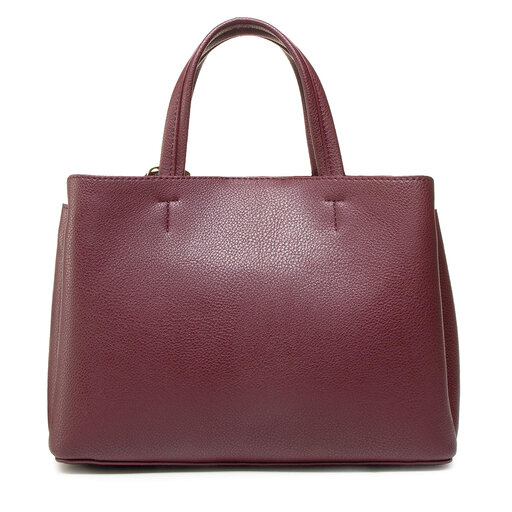 Handtasche Tommy Hilfiger Charming Tommy Med Satchel AW0AW08792 Dunkelrot eschuhe