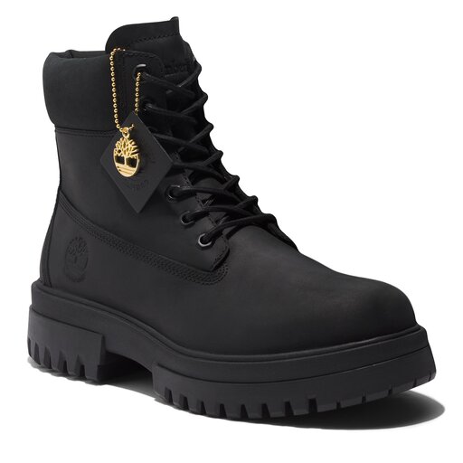 Long black timberland boots deals