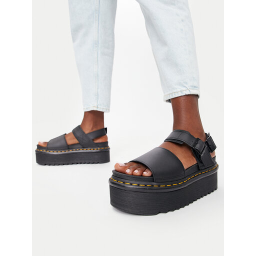 Sandały Dr. Martens Voss Quad 26725001 Czarny | eobuwie.com.pl
