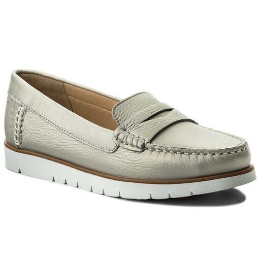 Mocassins Geox D Kookean F D724PF 000AK C1007 Silver fr.eschuhe.ch