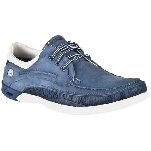 Scarpe basse Clarks 20343424 Orson Lace Denim Blue Lea Blu