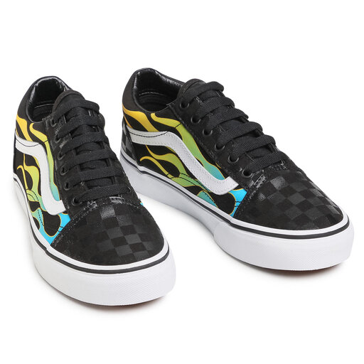 vans old skool glow flame