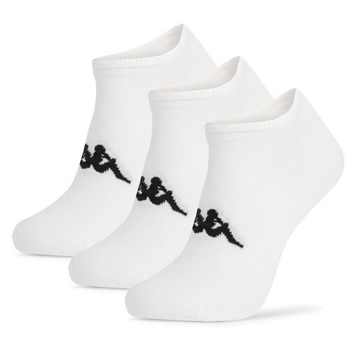 Skarpety niskie Kappa Z4441 AW24 (3-PACK) Biały | eobuwie.com.pl