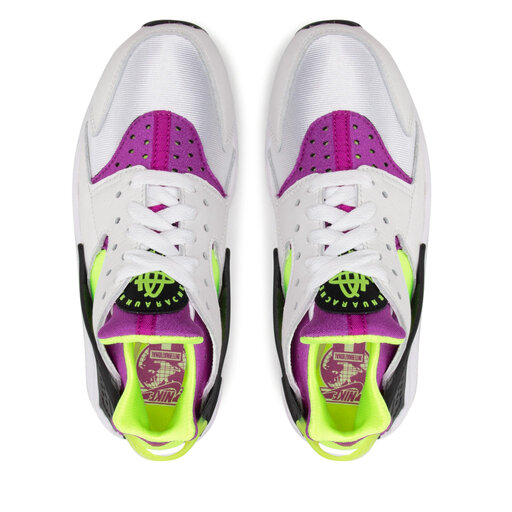 Pantofi Nike Air Huarache DH4439 101 White Neon Yellow Magenta