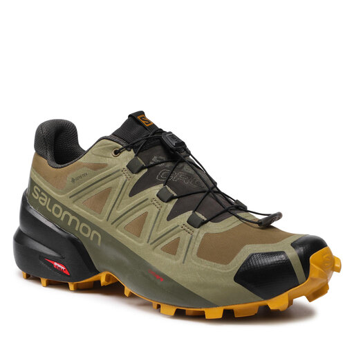 Scarpe running Salomon Speedcross 5 Gtx GORE TEX 411174 28 V0 Verde escarpe