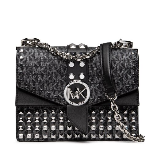 Michael kors tasche schwarz silber kette Clearance