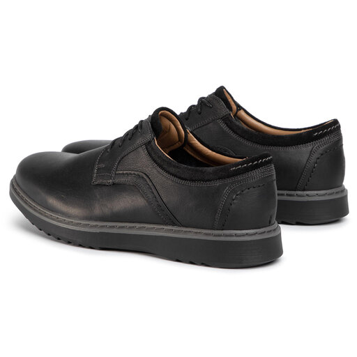 Clarks un geo lace black hot sale