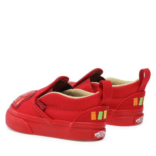 All red vans slip on online