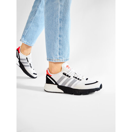おちゃいふ Sneakersy adidas Zx 1k Boost J FX6641 Biały | eobuwie.com.pl