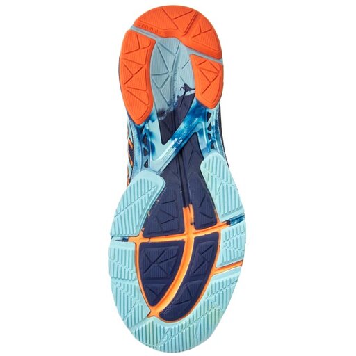 Buty Asics Gel Noosa Tri 10 T530Q Aqua Blue Navy Flash Orange 4552