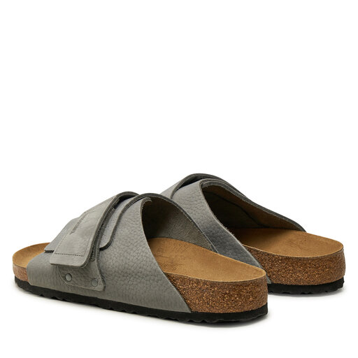 Pantoletten Birkenstock Kyoto Lenb 1024502 Grau