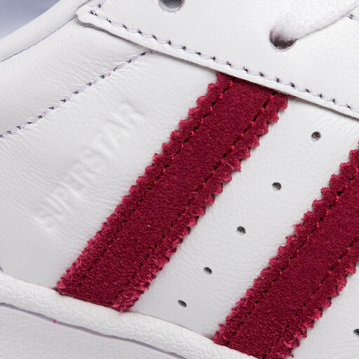Buty adidas Superstar EF9240 Ftwwht/Cburgu/Ftwwht | eobuwie.com.pl