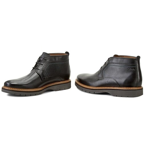 Auliniai batai Clarks Newkirk Top 261122097 Black Leather
