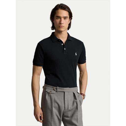 Polo Ralph Lauren Поло 710941439001 Чорний Custom Slim Fit