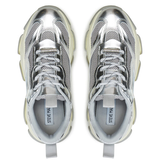 Sneakersy Steve Madden Possession-E SM19000033 Srebrny