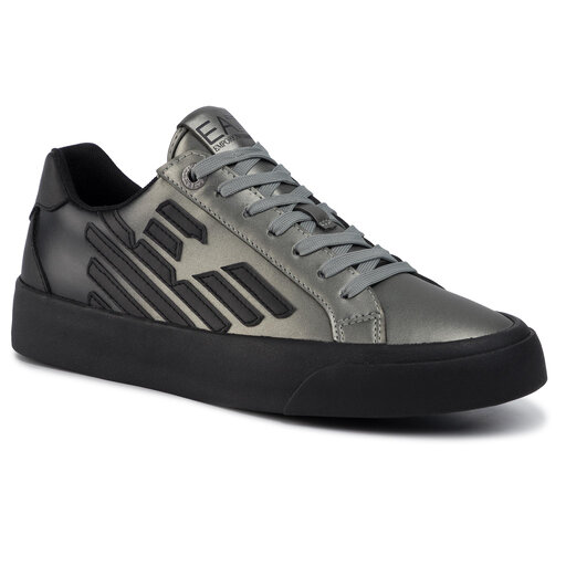 Sneakers EA7 Emporio Armani X8X037 XK067 D006 Black/Dark Silver ...