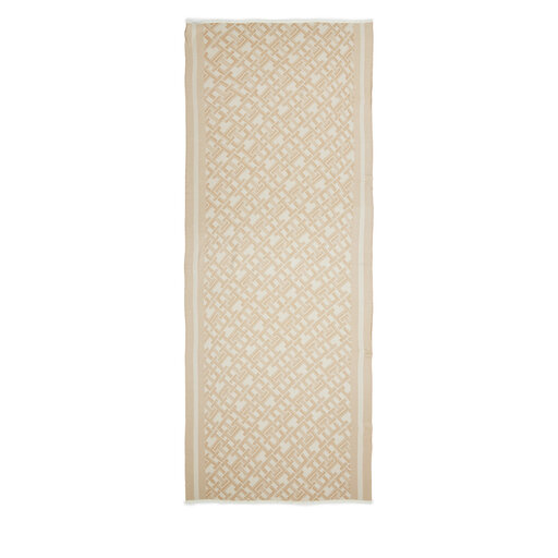 Schal Tommy Hilfiger Distinct Jacquard Scarf AW0AW16372 Beige 