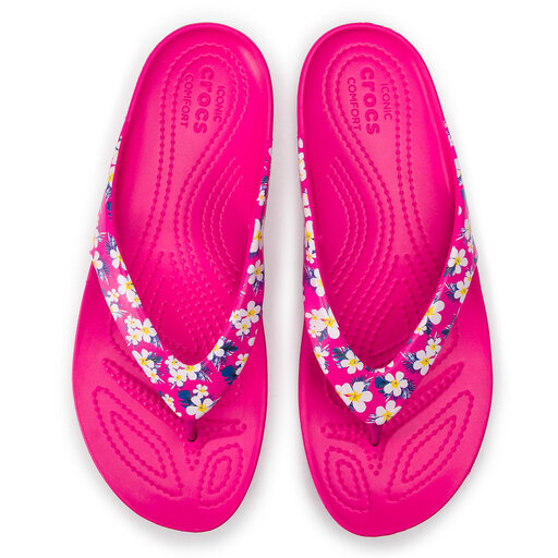 Crocs Kadee II Seasonal Flip W 205635 Floral Candy Pink
