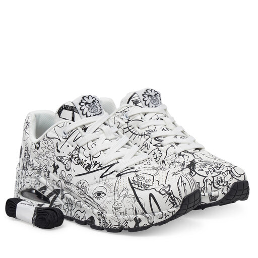 Снікерcи Skechers 177972/WBK Білий | evzuttya.com.ua