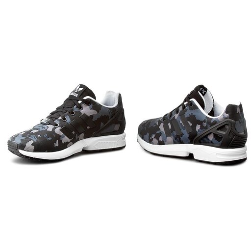 Buty adidas Zx Flux J S76284 Cblack/Cblack/Ftwwht | eobuwie