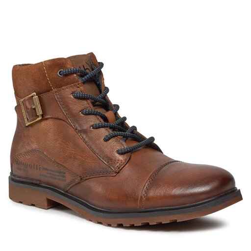 Bottes Classiques Pour Homme Bugatti - Doublure Chaude Type Fausse Fourrure, Semelle TPR, Fermeture à Glissière, Style Décontracté (modèle 321-AU850)