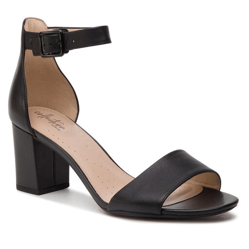 Clarks deva mae black leather hotsell