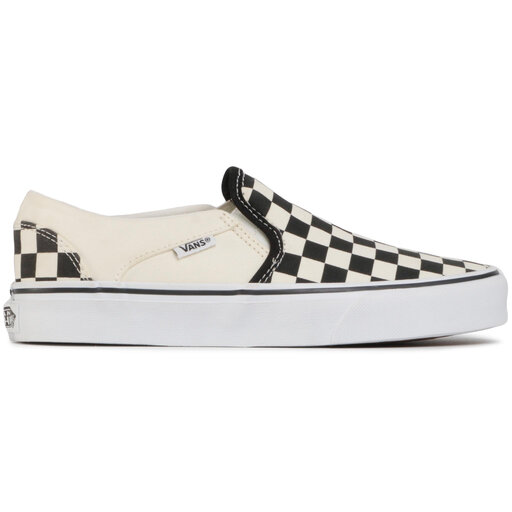 black and white asher vans