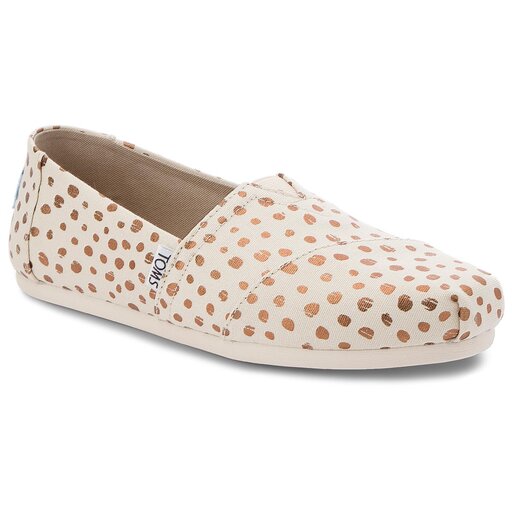 Rose gold polka dot toms best sale