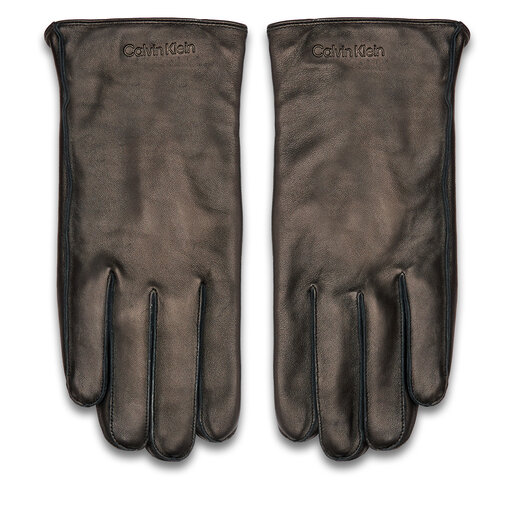 Herrenhandschuhe Calvin Klein Stitched Leather Gloves K50K511015 Schwarz |  eschuhe.de