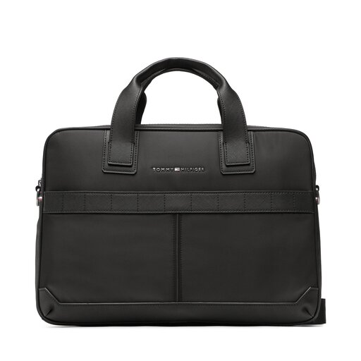Laptoptasche Tommy Hilfiger Th Elevanted Nylon Computer Bag AM0AM10940 Schwarz eschuhe