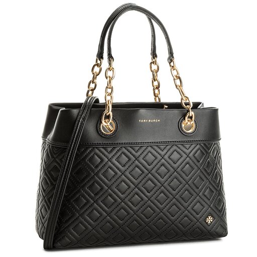 Handtasche Tory Burch Fleming Small Tote 46164 Schwarz eschuhe