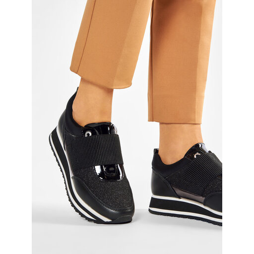 Sneakers Tommy Hilfiger Elastic Retro Runner FW0FW03336 Schwarz eschuhe