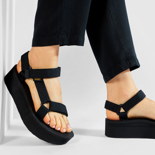 Sandały Teva Flatform Universal 1008844 Black | eobuwie.com.pl