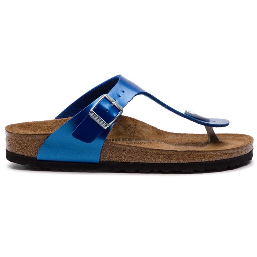 Zehentrenner Birkenstock Gizeh Bs 1012982 Electric Metallic Ocean