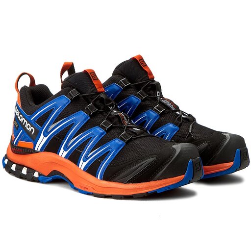 Sneakers Salomon Xa Pro 3D Gtx GORE TEX 393317 28 V0 Black Flame Nautical Blue eschuhe