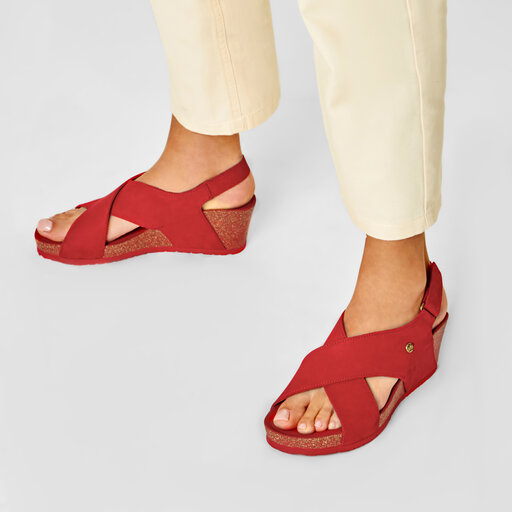 Sandalen Panama Jack Valeska Basic B4 Rot de.eschuhe.ch