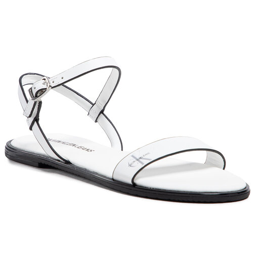 Sanda y Calvin Klein Jeans Flat Sandal Ankle Strap Lth YW0YW00117
