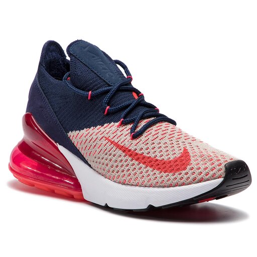 Scarpe Nike Air Max 270 Flyknit AH6803 200 Moon Particle Red Orbit