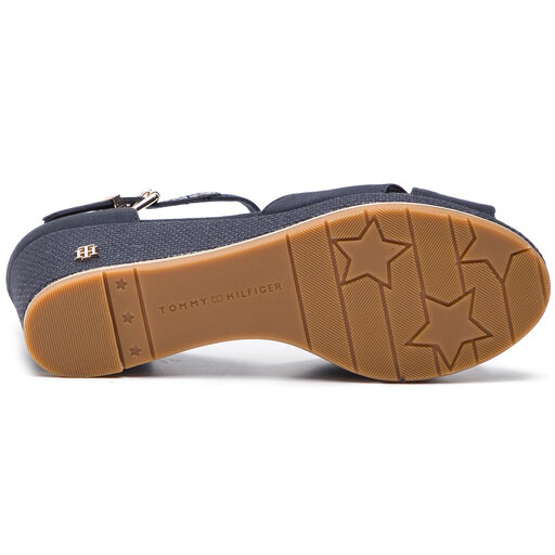 Tommy hilfiger feminine mid wedge sandal basic sale
